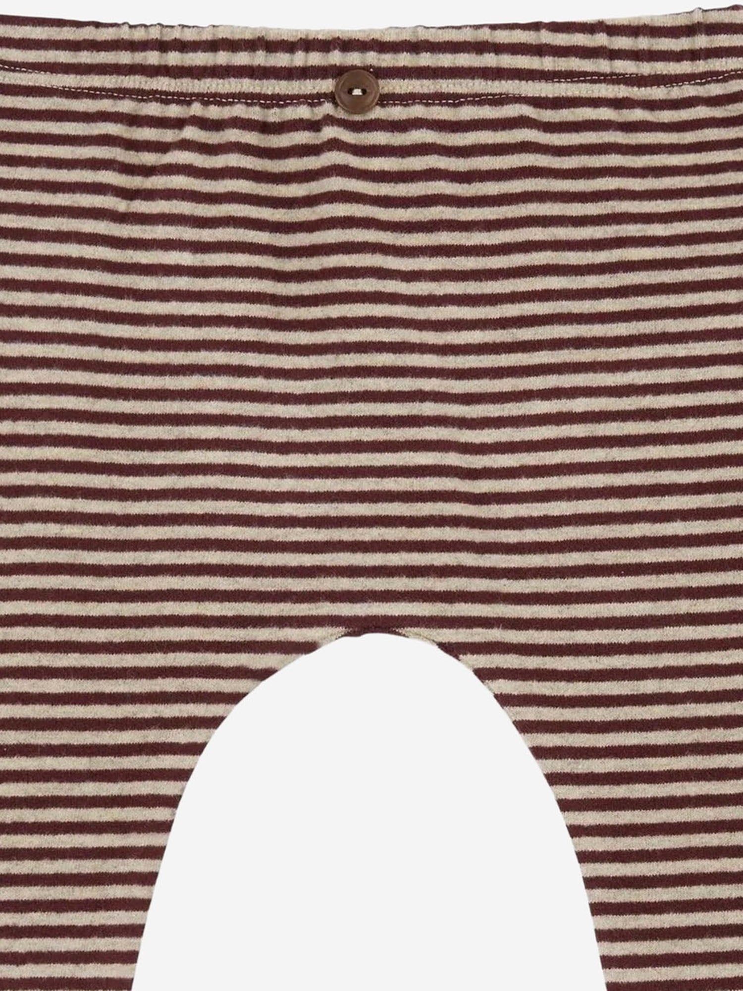 PANTALONI A RIGHE IN MISTO COTONE STRETCH 25W120 MELANZANA 1+ IN THE FAMILY KIDS 