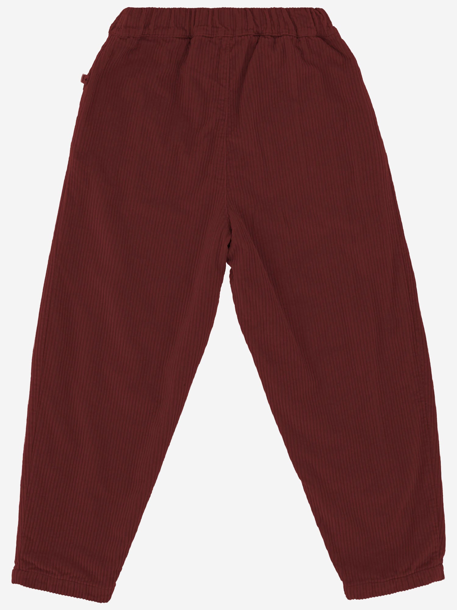 PANTALONI IN COTONE CON VOLANT DECORATIVO 25W150 MELANZANA 1+ IN THE FAMILY KIDS 