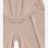 PANTALONI IN COTONE CON VOLANT DECORATIVO 25W150 TORTORA 1+ IN THE FAMILY KIDS 