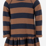 Abito in misto cotone stretch 25W158 CASTAGNA 1+ IN THE FAMILY KIDS 