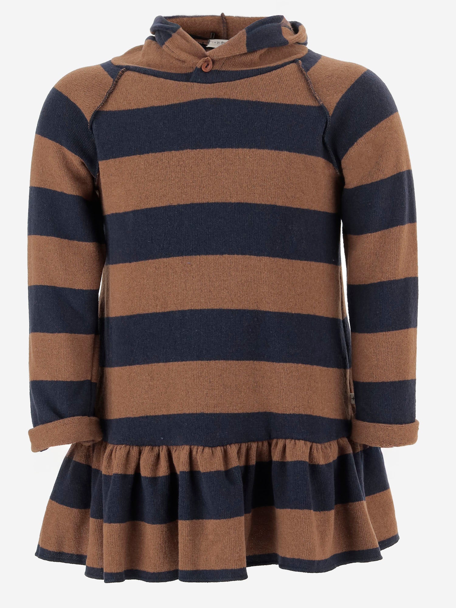 Abito in misto cotone stretch 25W158 CASTAGNA 1+ IN THE FAMILY KIDS 