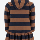 Abito in misto cotone stretch 25W158 CASTAGNA 1+ IN THE FAMILY KIDS 