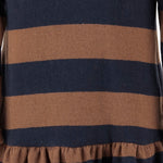 Abito in misto cotone stretch 25W158 CASTAGNA 1+ IN THE FAMILY KIDS 