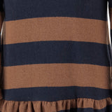 Abito in misto cotone stretch 25W158 CASTAGNA 1+ IN THE FAMILY KIDS 