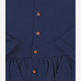 CARDIGAN IN MISTO COTONE STRETCH CON ORLO ARRICCIATO 25W178 DARKBLUE 1+ IN THE FAMILY KIDS 