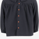Camicia in cotone e viscosa 25W198 DARKBLUE 1+ IN THE FAMILY KIDS 