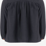 Camicia in cotone e viscosa 25W198 DARKBLUE 1+ IN THE FAMILY KIDS 