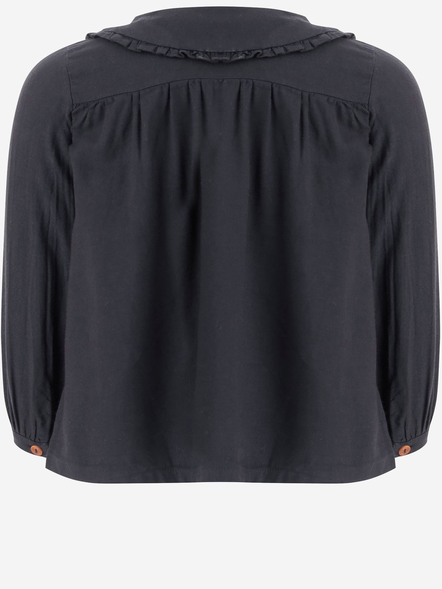 Camicia in cotone e viscosa 25W198 DARKBLUE 1+ IN THE FAMILY KIDS 