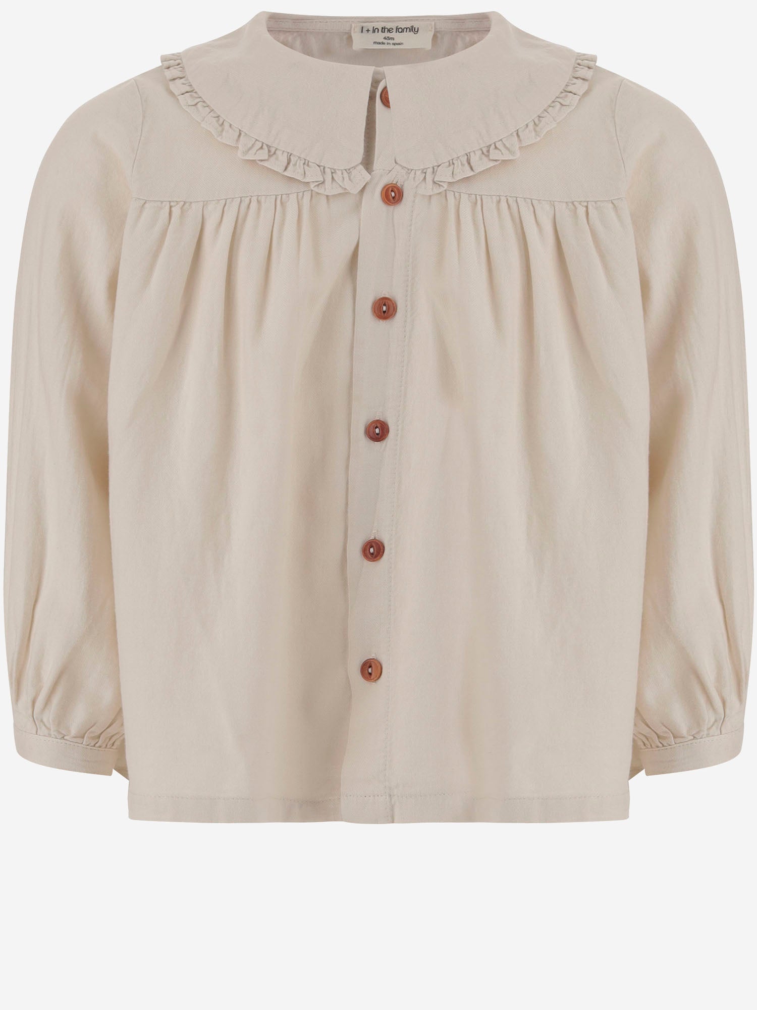 Camicia in cotone e viscosa 25W198 RICE 1+ IN THE FAMILY KIDS 