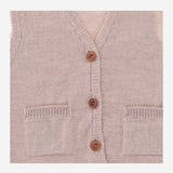 GILET IN MISTO LANA 25W206 TORTORA 1+ IN THE FAMILY KIDS 