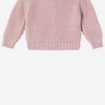 CARDIGAN MALENE IN LANA E ACRILICO 25W210 NUDE 1+ IN THE FAMILY KIDS 