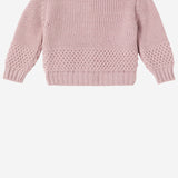 CARDIGAN MALENE IN LANA E ACRILICO 25W210 NUDE 1+ IN THE FAMILY KIDS 