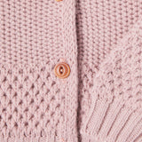 CARDIGAN MALENE IN LANA E ACRILICO 25W210 NUDE 1+ IN THE FAMILY KIDS 