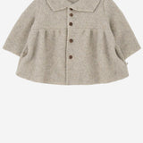 CAPPOTTO IN MISTO LANA 25W220 TORTORA 1+ IN THE FAMILY KIDS 