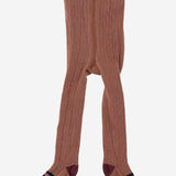 CALZE IN MISTO COTONE STRETCH 25W238 CASTAGNA 1+ IN THE FAMILY KIDS 