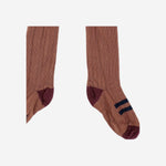 CALZE IN MISTO COTONE STRETCH 25W238 CASTAGNA 1+ IN THE FAMILY KIDS 