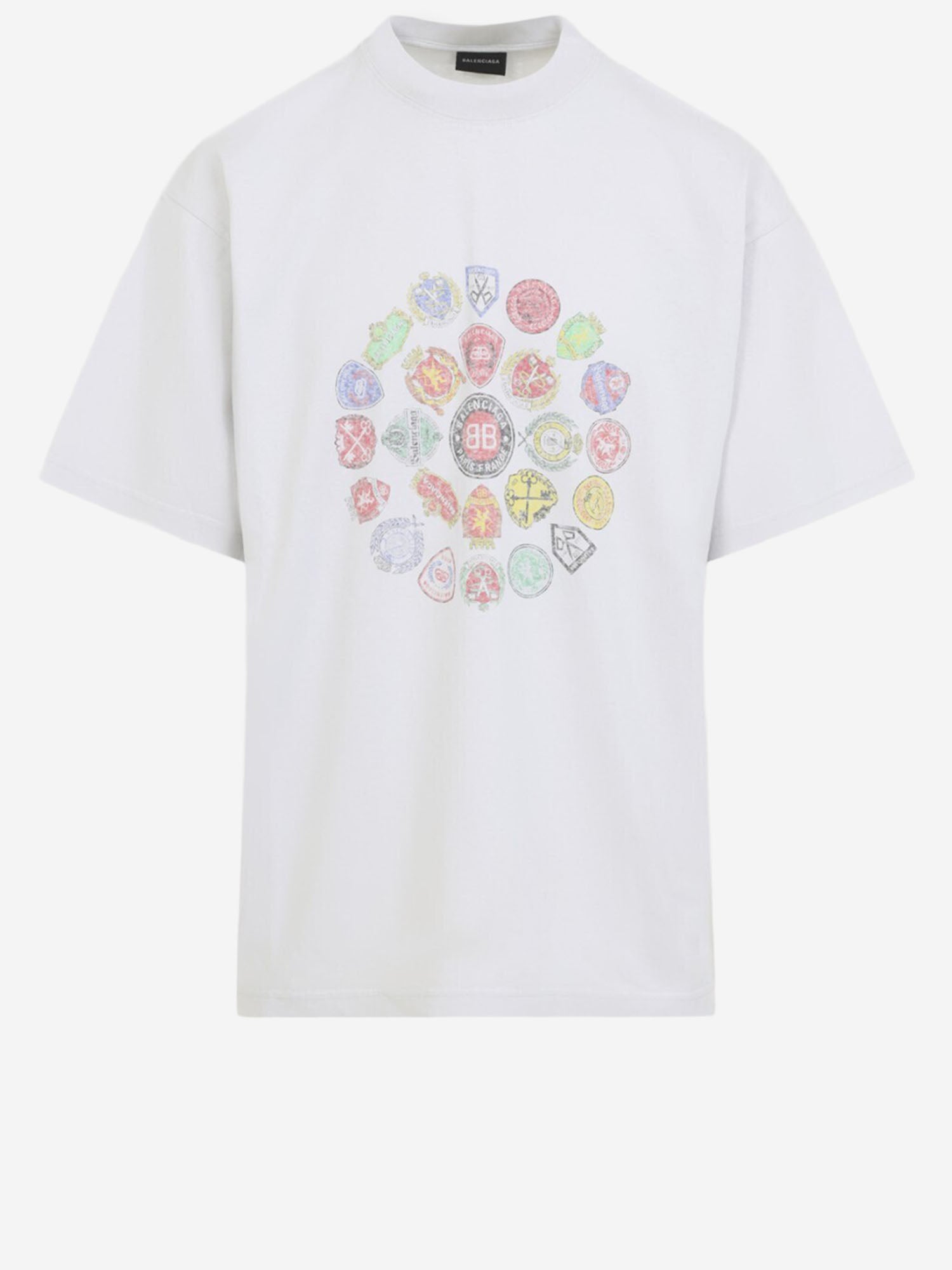 T-SHIRT IN COTONE CON LOGO 764235 TTVH49012 BALENCIAGA 