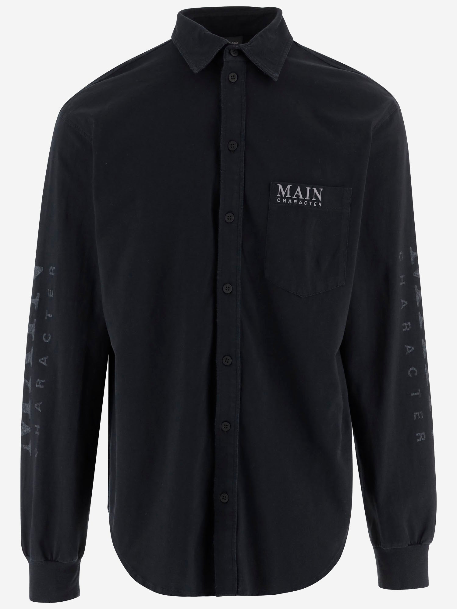 CAMICIA CON MANICHE STILE T-SHIRT MAIN CHARACTER ARTWORK 850260 TTVB91083 BALENCIAGA 