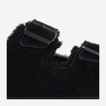 SANDALI ARIZONA IN SUEDE E SHEARLING 752663 BLACK BIRKENSTOCK 