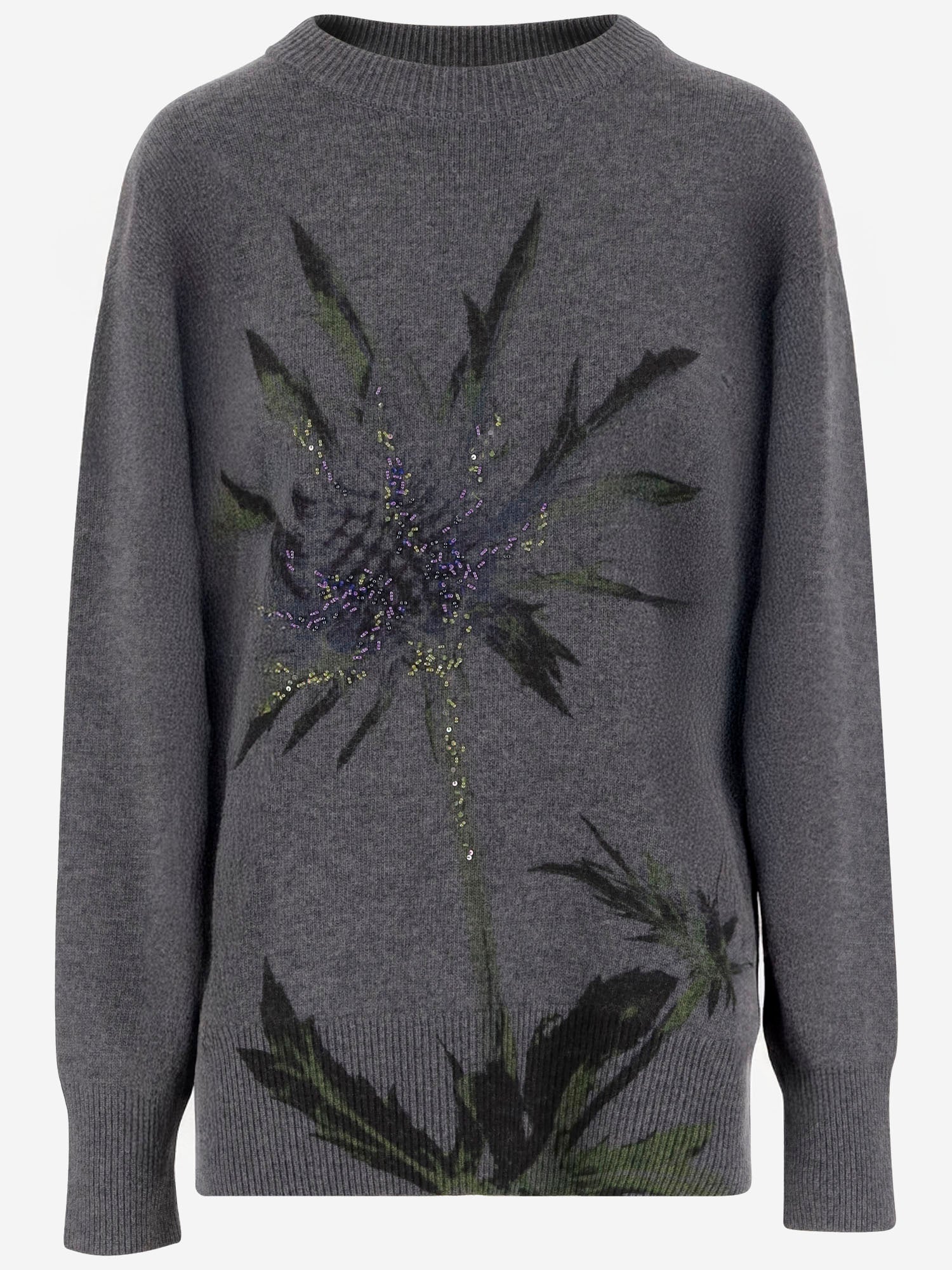 MAGLIONE IN MISTO LANA CON STRASS A544M177A F9866 BLUMARINE 