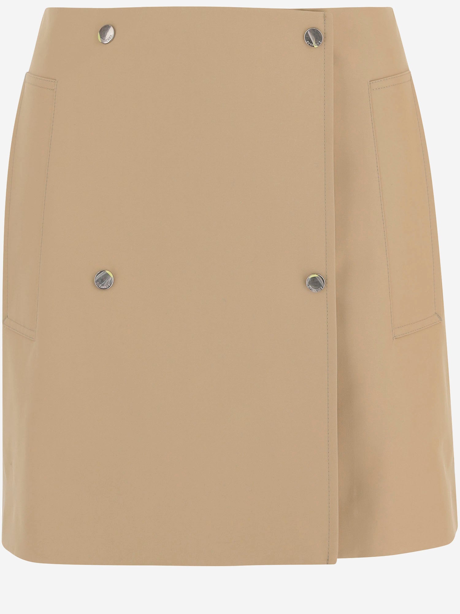 Minigonna trench in gabardine di cotone 8110354 FLAX BURBERRY 