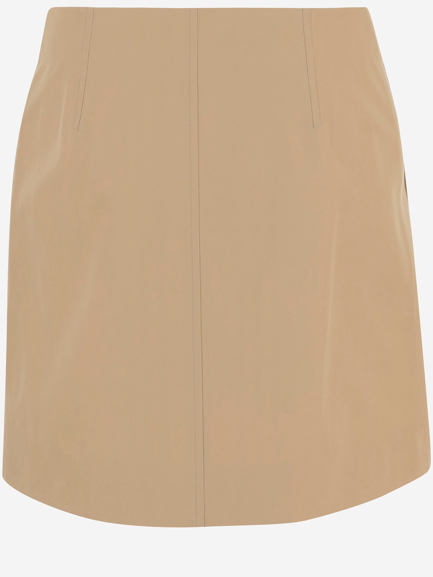 Minigonna trench in gabardine di cotone 8110354 FLAX BURBERRY 