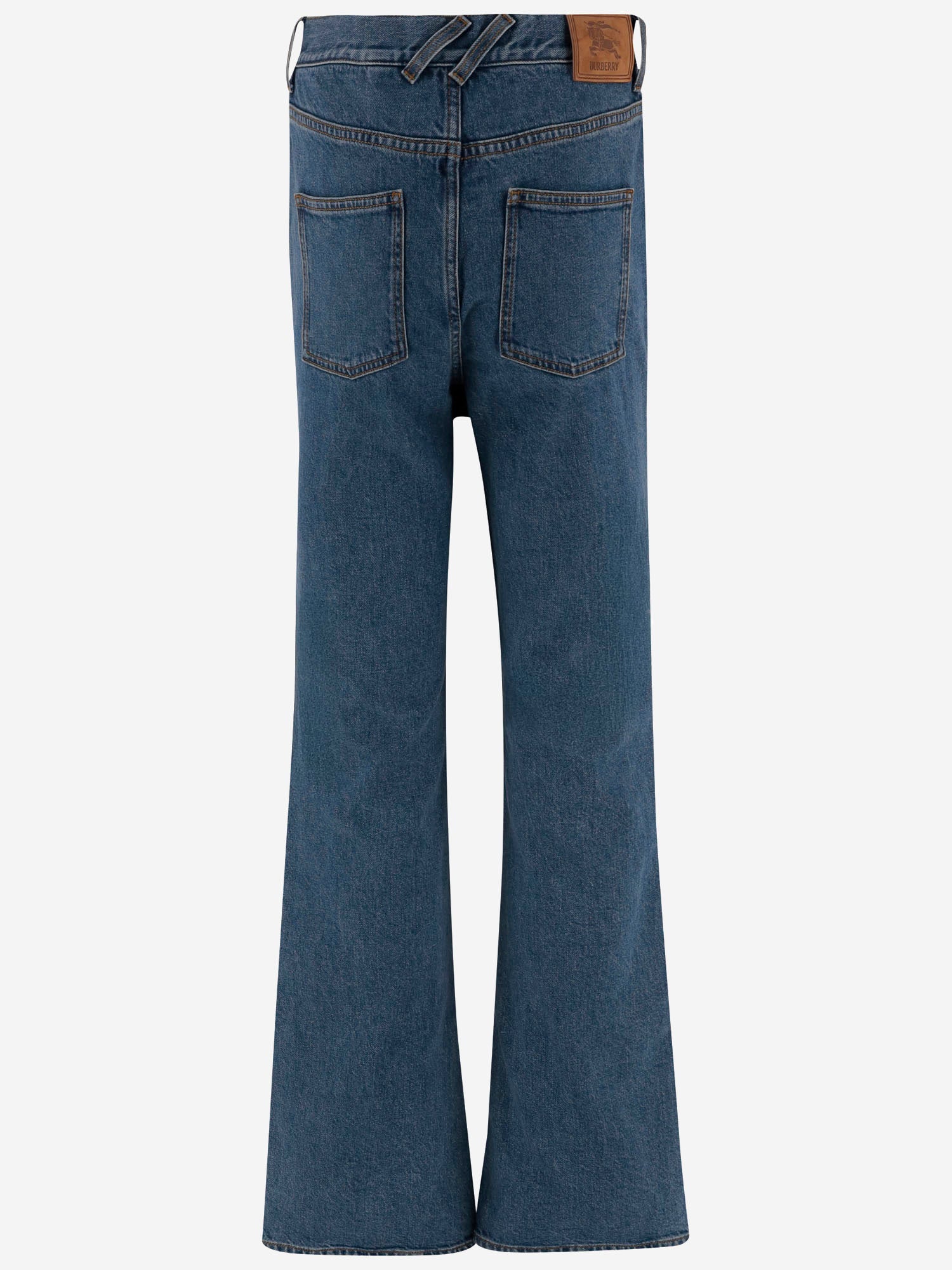 JEANS BOOTCUT IN COTONE STRETCH 8110741 MID BLUE BURBERRY 