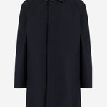 CAPPOTTO IN COTONE CON CHIUSURA COPERTA 8110980 NAVY BURBERRY 