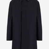 CAPPOTTO IN COTONE CON CHIUSURA COPERTA 8110980 NAVY BURBERRY 