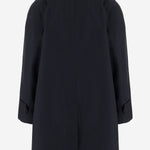 CAPPOTTO IN COTONE CON CHIUSURA COPERTA 8110980 NAVY BURBERRY 