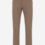 PANTALONI IN COTONE 8115462 CLAY BROWN BURBERRY 