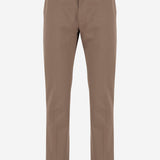 PANTALONI IN COTONE 8115462 CLAY BROWN BURBERRY 