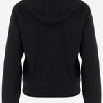 FELPA IN COTONE CON CAPPUCCIO 8115957 BLACK BURBERRY 