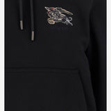 FELPA IN COTONE CON CAPPUCCIO 8115957 BLACK BURBERRY 