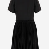 Abito kilt in misto lana 8116015 BLACK BURBERRY 