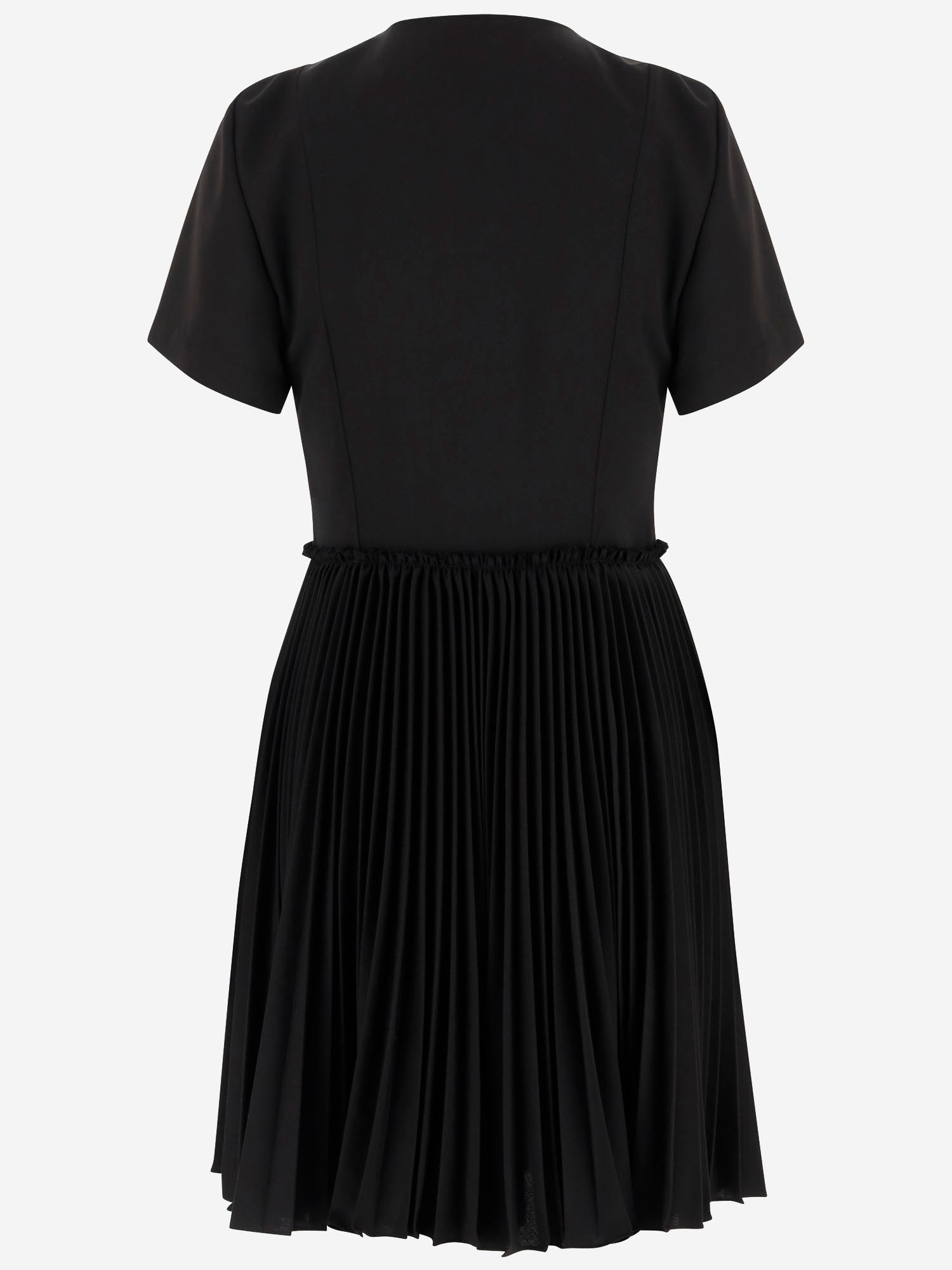 Abito kilt in misto lana 8116015 BLACK BURBERRY 
