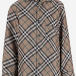 CAMICIA IN SETA CON MOTIVO CHECK 8117022 LINDEN IP CHECK BURBERRY 