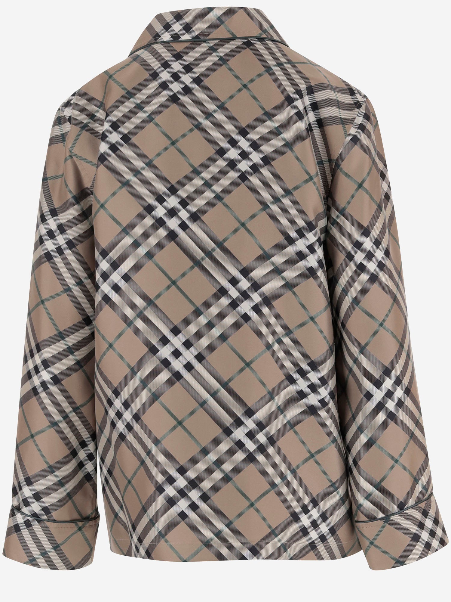 CAMICIA IN SETA CON MOTIVO CHECK 8117022 LINDEN IP CHECK BURBERRY 