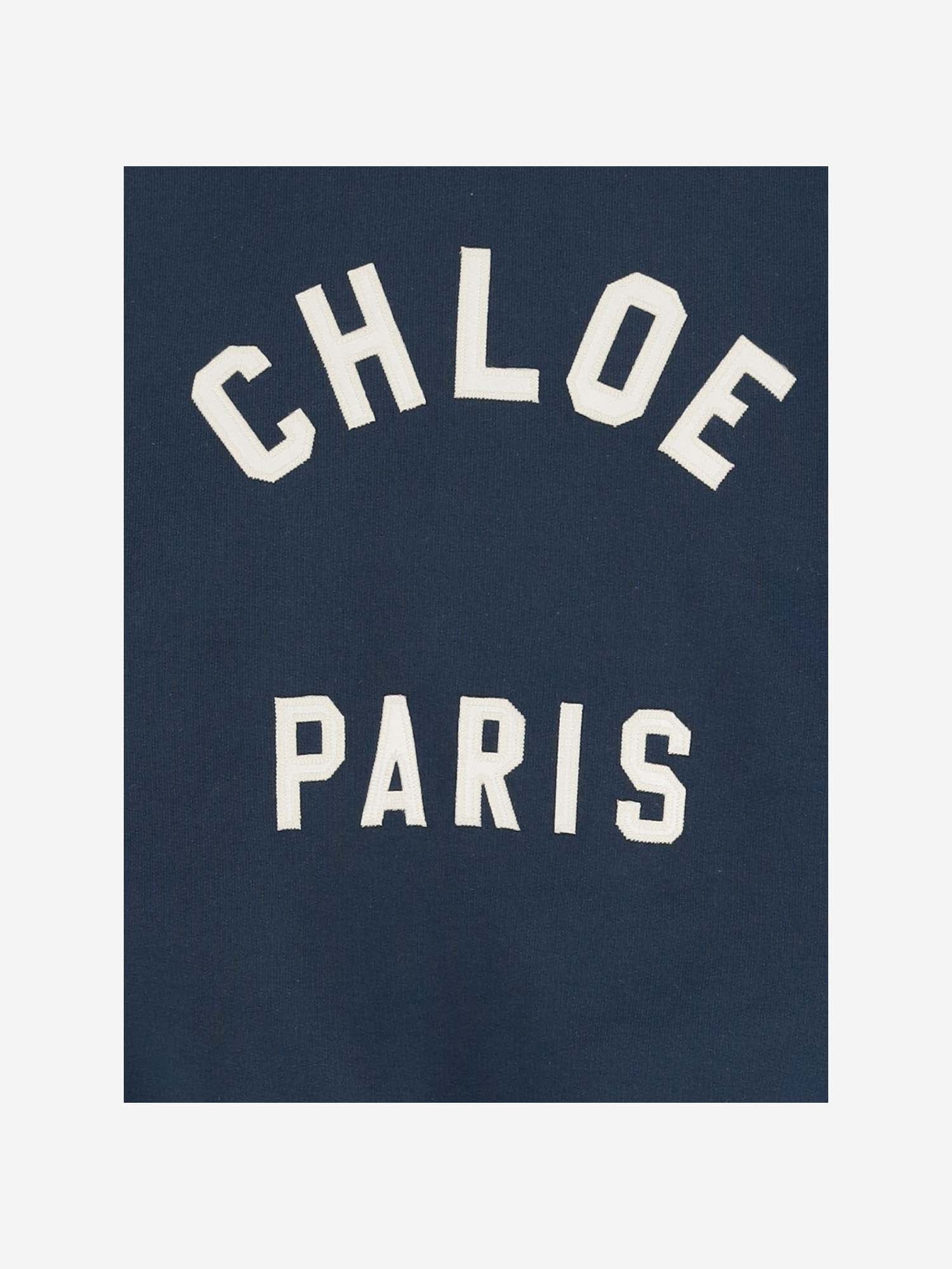 FELPA IN COTONE CON LOGO CH24AJH12192 4C6 CHLOE 