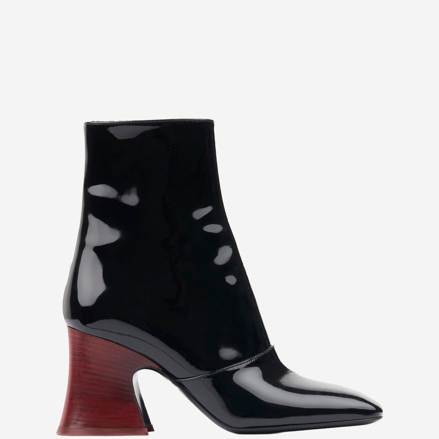 STIVALETTI JANIS CON TACCO IN PELLE LUCIDA CH25A11JSG 001 CHLOE 