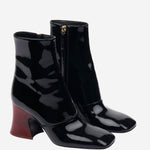 STIVALETTI JANIS CON TACCO IN PELLE LUCIDA CH25A11JSG 001 CHLOE 