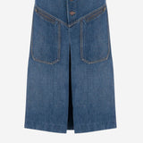 GONNA AL GINOCCHIO IN DENIM DI COTONE CH25ADJ01251 427 CHLOE 