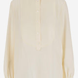 CAMICIA IN SETA CON COLLETTO ALLA COREANA CH25AHT17077 114 CHLOE 