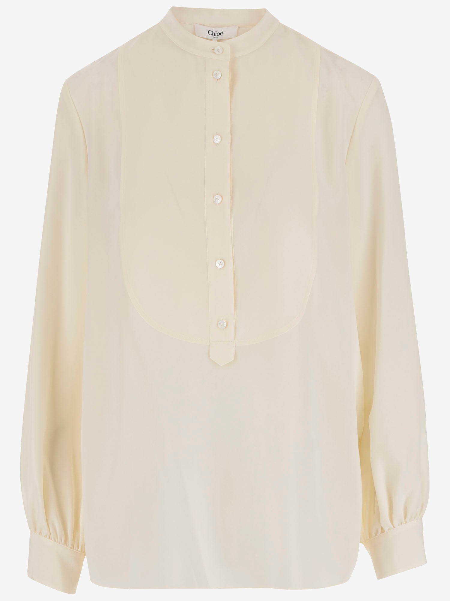 CAMICIA IN SETA CON COLLETTO ALLA COREANA CH25AHT17077 114 CHLOE 