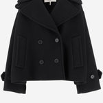 CAPPOTTO CORTO OVERSIZE IN MISTO LANA CH25AMA96952 001 CHLOE 