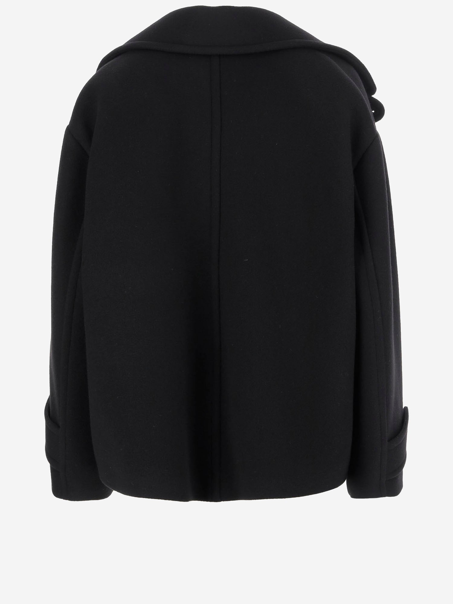 CAPPOTTO CORTO OVERSIZE IN MISTO LANA CH25AMA96952 001 CHLOE 