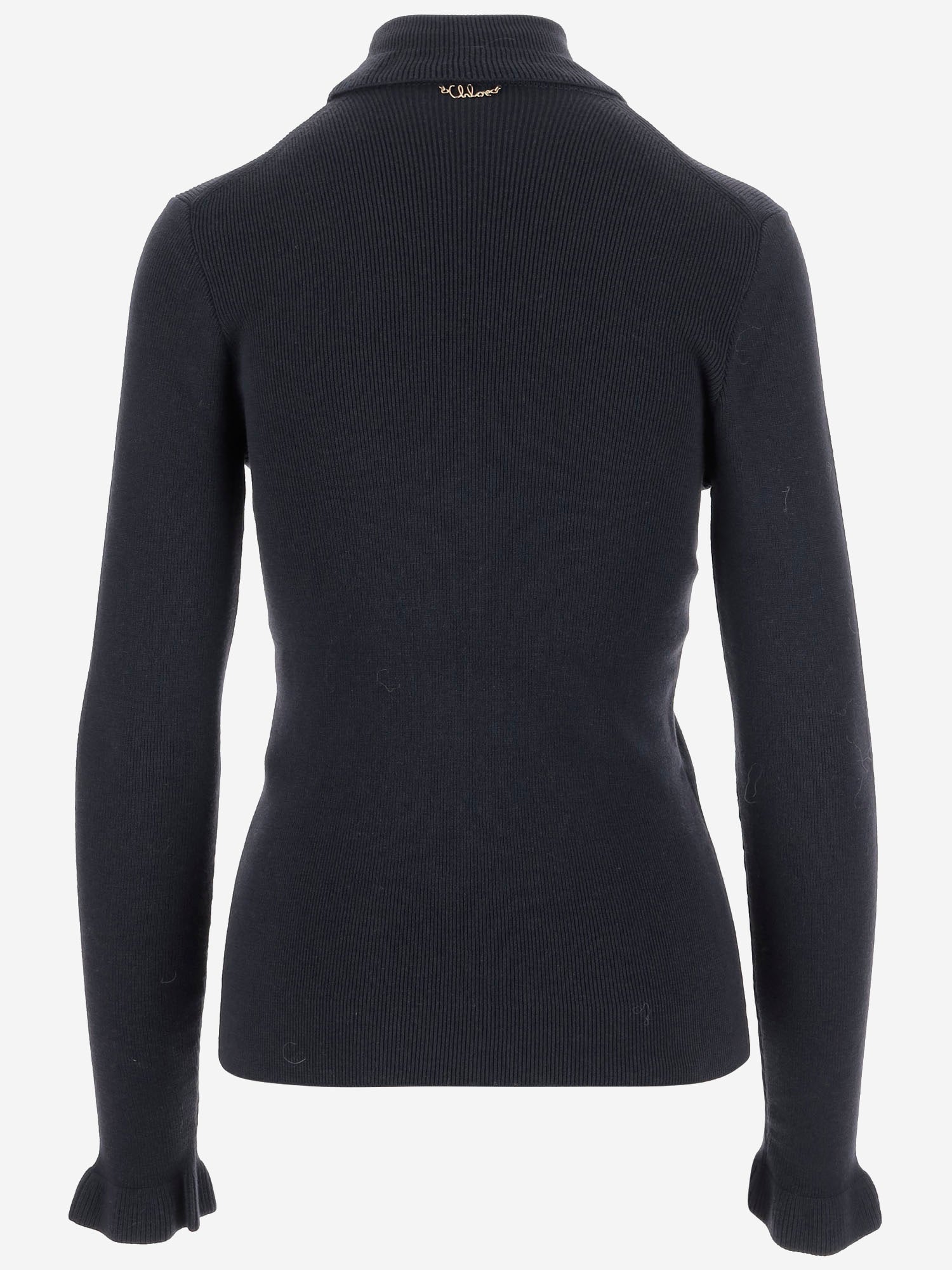 PULLOVER DOLCEVITA IN LANA E COTONE CH25AMP14520 4C4 CHLOE 