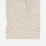 POLO CON COLLETTO IN PIZZO CH25AMP47590 107 CHLOE 