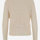 TWIN SET IN MAGLIA DI COTONE E SETA CH25AMX01580 107 CHLOE 