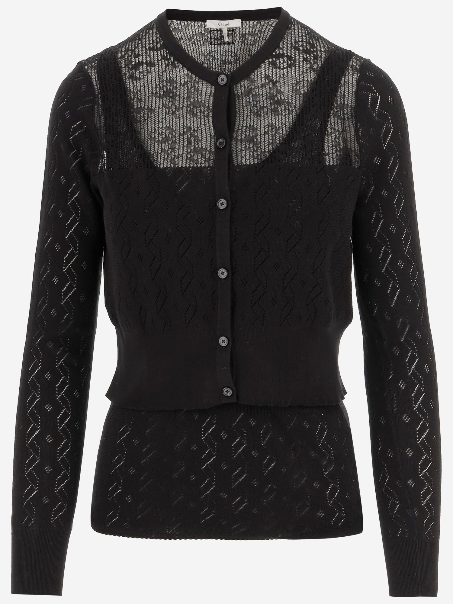 MAGLIONE TWIN-SET IN COTONE CH25AMX03611 001 CHLOE 